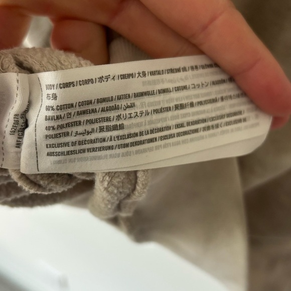 Abercrombie & Fitch Neutral Tie Dye Crew Neck Pullover Sweatshirt Tan Brown - Picture 8 of 8